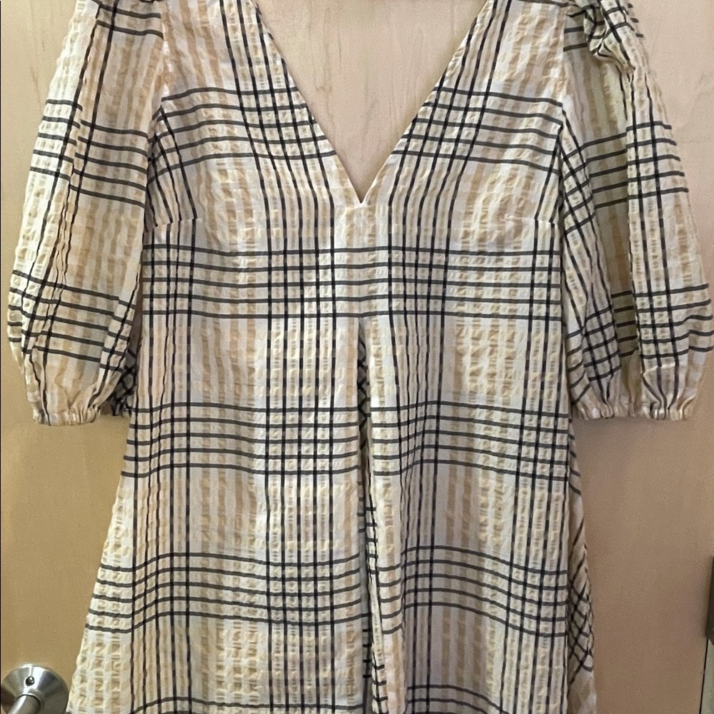 SOLD-Ganni seersucker dress